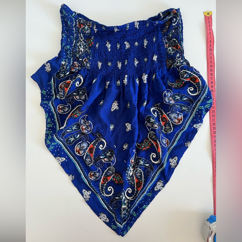Blue Paisley Women's Tank Top